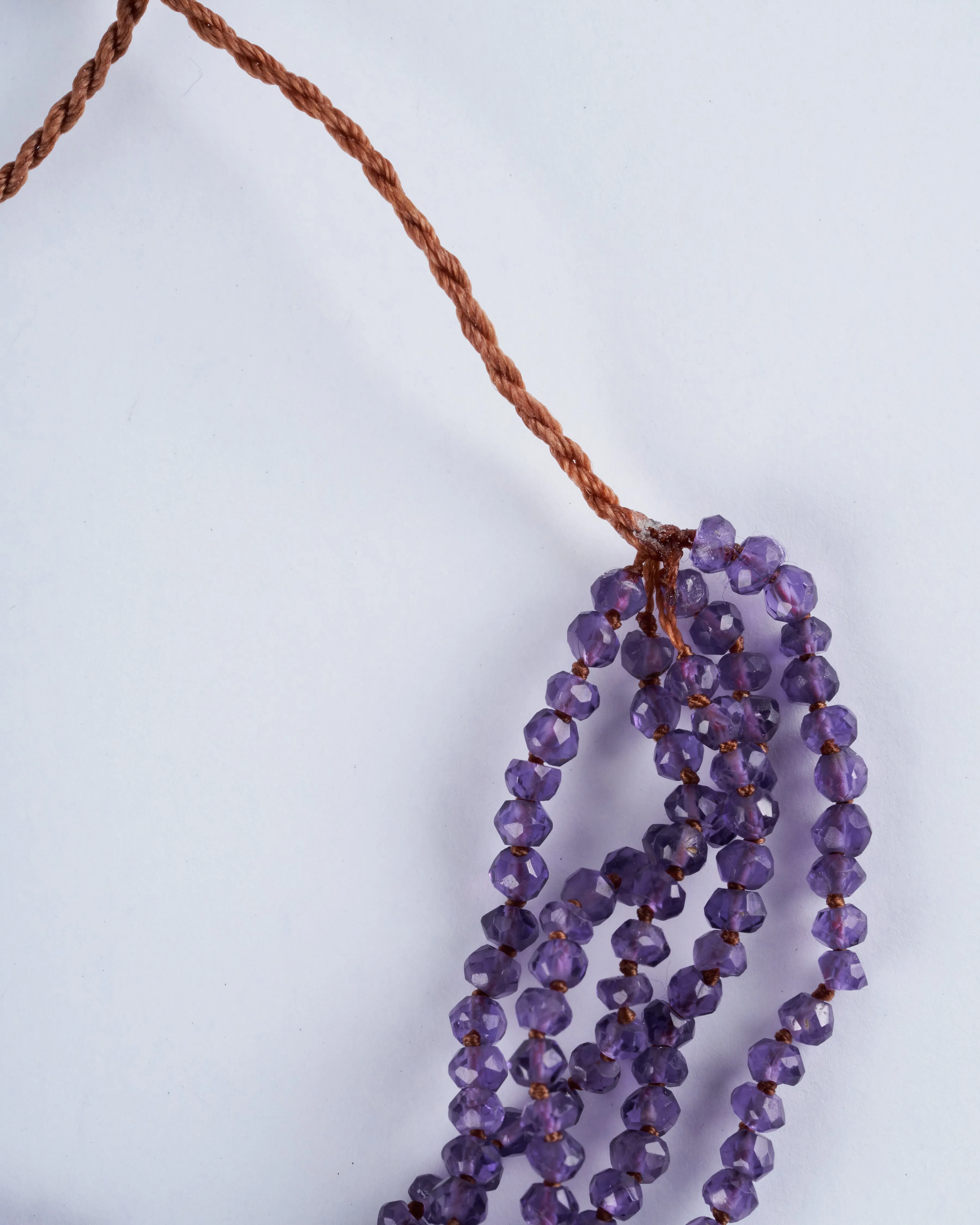 5 strand Amethyst Tassel Bracelet