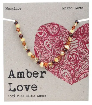 Amber Love Children's Necklace 100% Baltic Amber Mixed 33cm