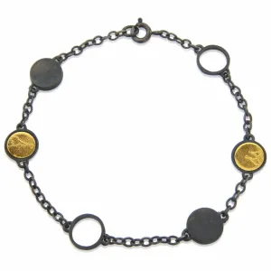 Black and Gold Giraffe Bracelet