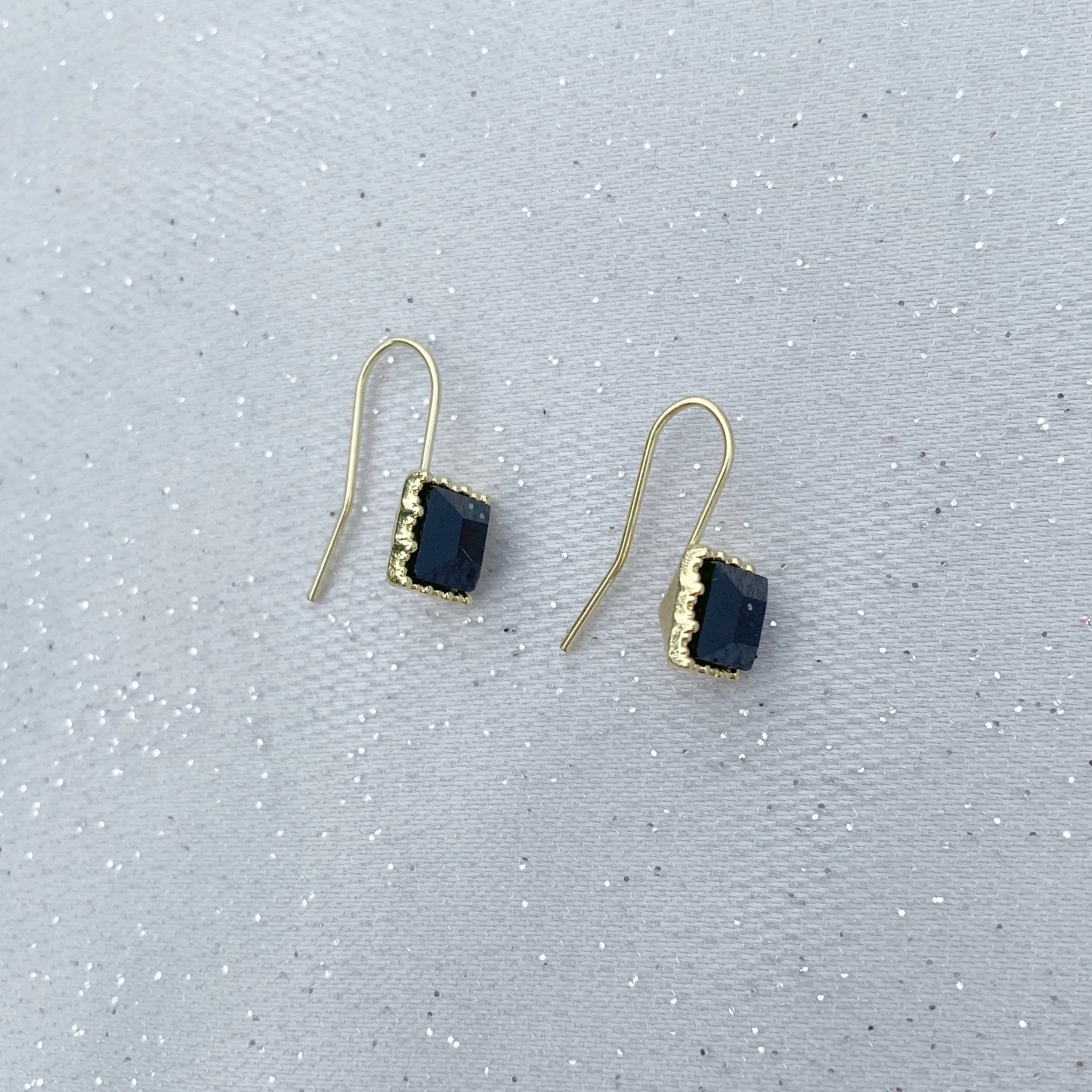 Black Earrings Small Drop Earrings