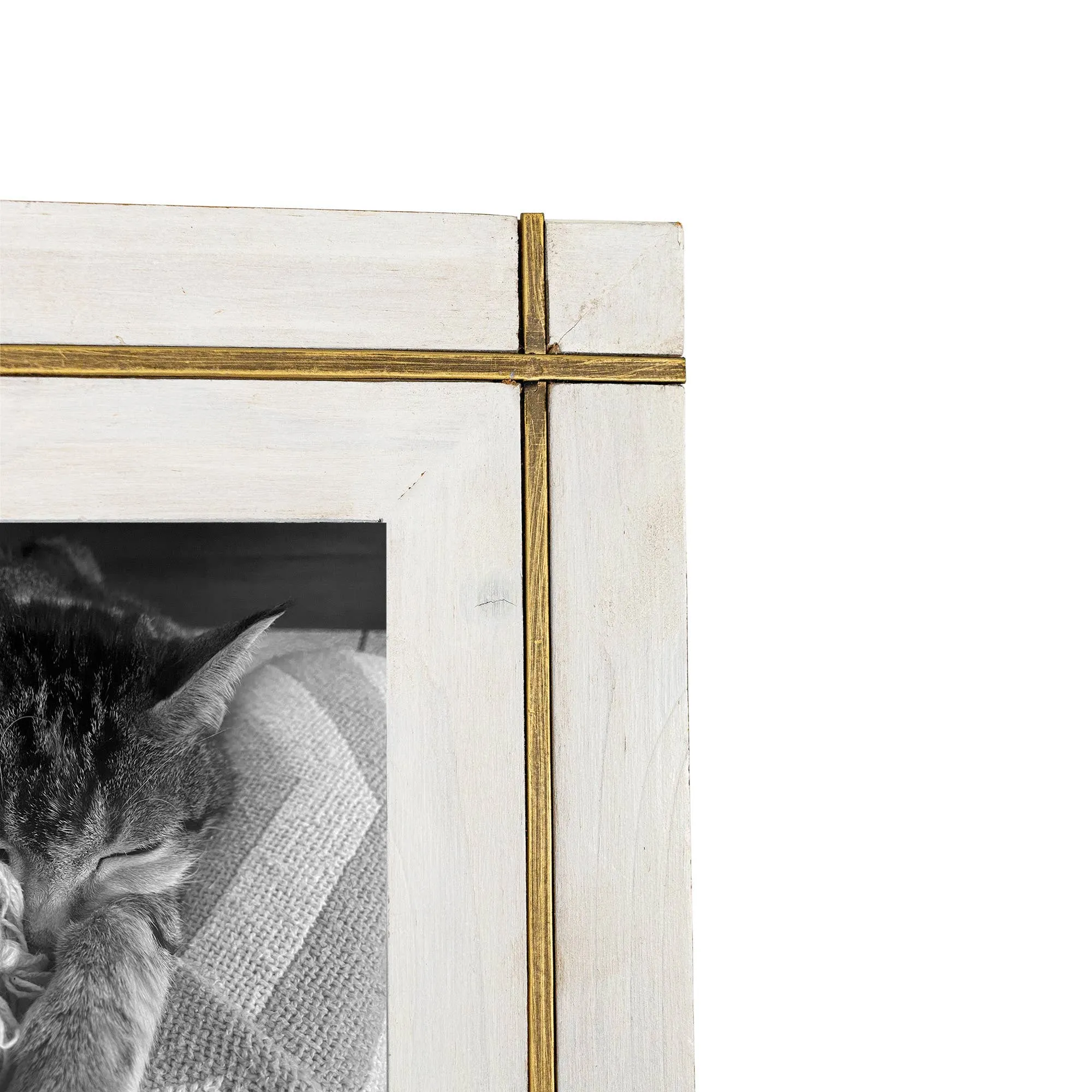 Brass Bordered 4x6 Picture Frame