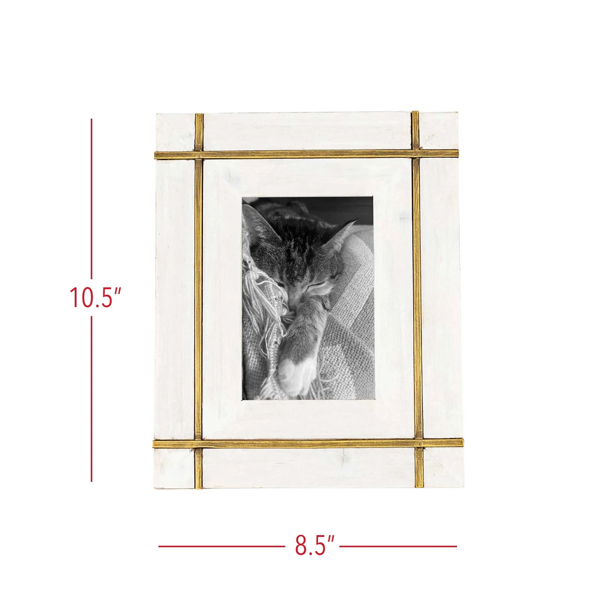 Brass Bordered 4x6 Picture Frame
