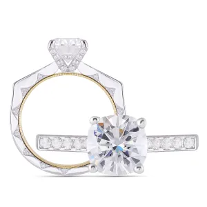 doveggs cushion vintage channel set 2 carat FG color moissanite ring (size 7)