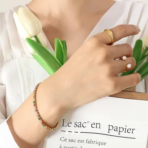 Fashion Jewelry accessories inlaid crystal stainless steel bracelet