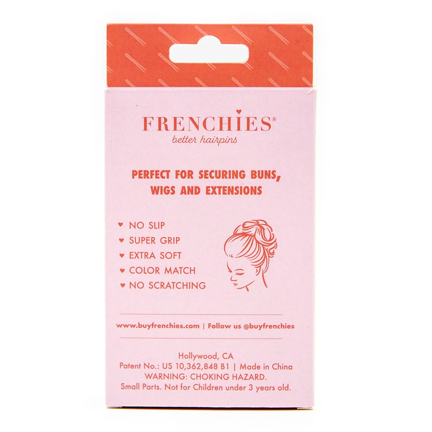 Frenchies Hairpin Brown