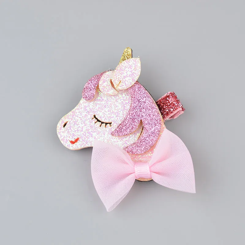 Gilter Unicorn/Star Hair Clips for Girls Fashion Kids Hairpins Barrettes Cartoon Hairgrip Hair Accessories Drop Shipping 43