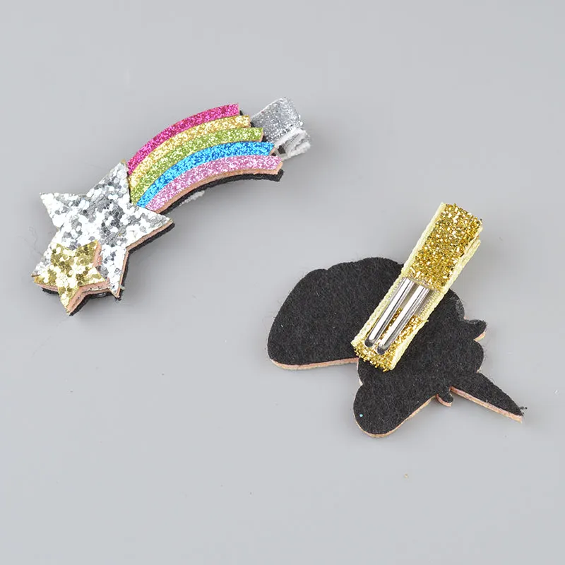 Gilter Unicorn/Star Hair Clips for Girls Fashion Kids Hairpins Barrettes Cartoon Hairgrip Hair Accessories Drop Shipping 43