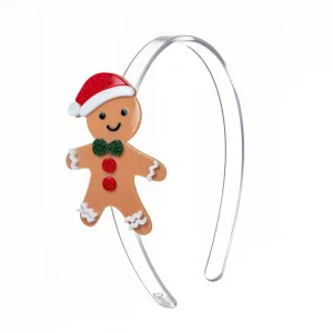Happy Gingerbread Boy Cookie Headband