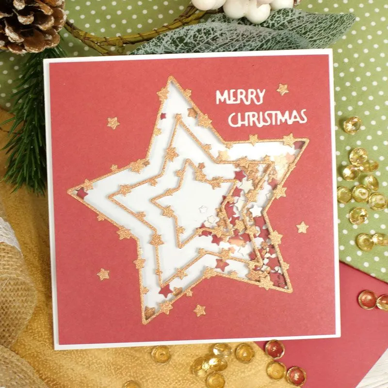 Hunkydory Moonstone Dies - Twinkling Stars Nesting Frames*