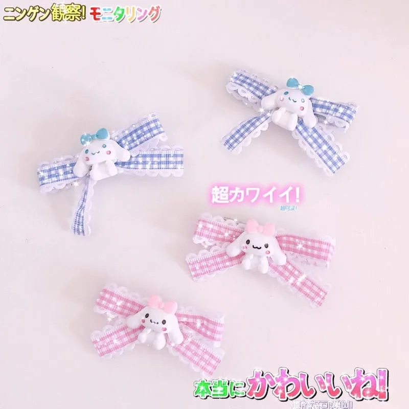 Kawaii Cartoon Bow Hair Clip