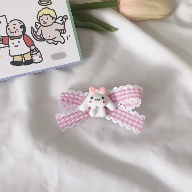 Kawaii Cartoon Bow Hair Clip