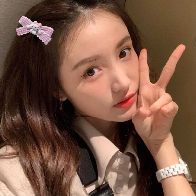 Kawaii Cartoon Bow Hair Clip