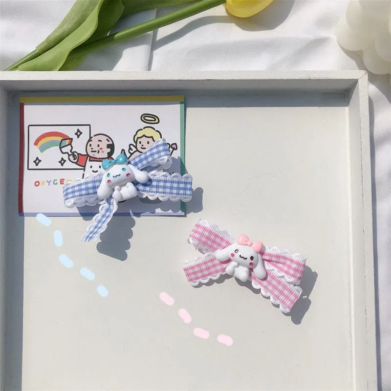 Kawaii Cartoon Bow Hair Clip
