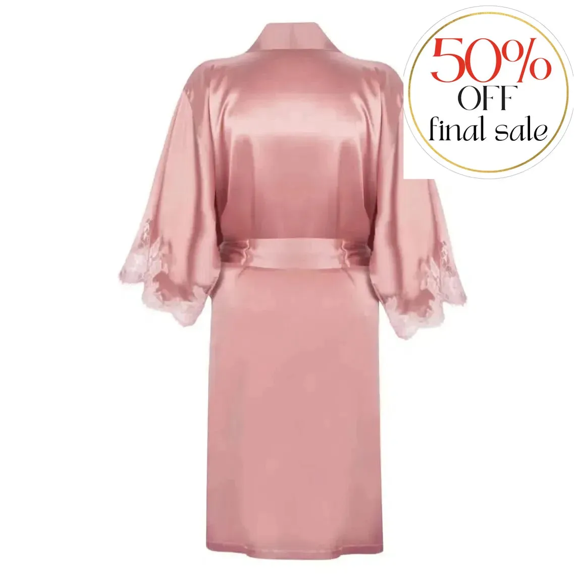 Lise Charmel Splendeur Soie Silk Robe in Splendeur Rose ALC2080