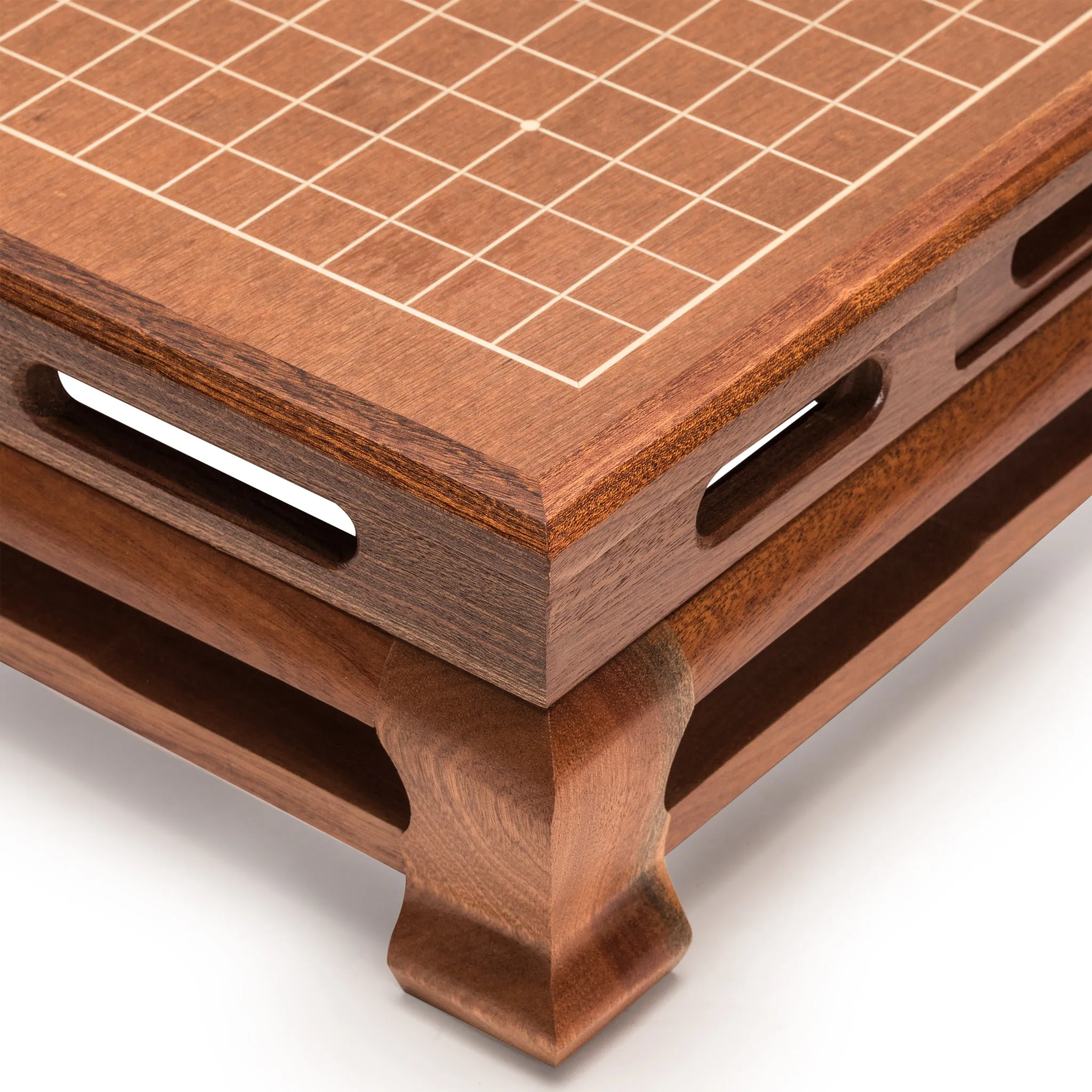 Mahogany 0.4" Inlaid Go Game Floor Board (Goban)