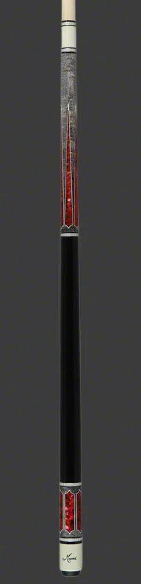 Meucci 2020 Gray - Pink Pearl - Black -No-Wrap Pool Cue with Pro Shaft - 2020GYPKBKP
