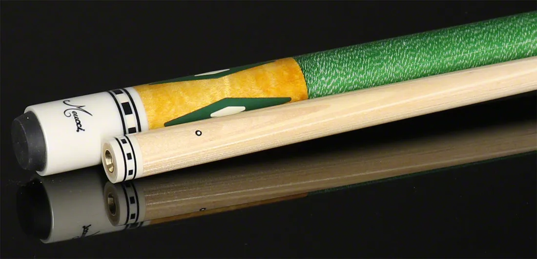 Meucci EC7G Economy Pool Cue 7 Green Pool Cue with Pro Shaft - EC7G