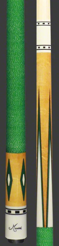 Meucci EC7G Economy Pool Cue 7 Green Pool Cue with Pro Shaft - EC7G