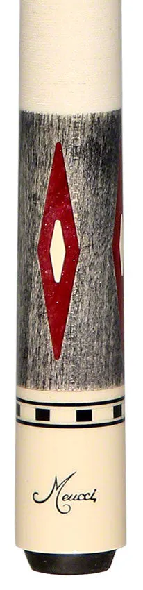 Meucci EC7R Economy Pool Cue 7 Red Pool Cue with Carbon Shaft - EC7REDC