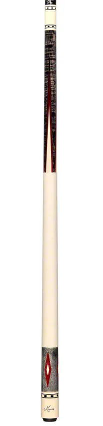 Meucci EC7R Economy Pool Cue 7 Red Pool Cue with Carbon Shaft - EC7REDC