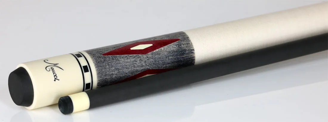 Meucci EC7R Economy Pool Cue 7 Red Pool Cue with Carbon Shaft - EC7REDC