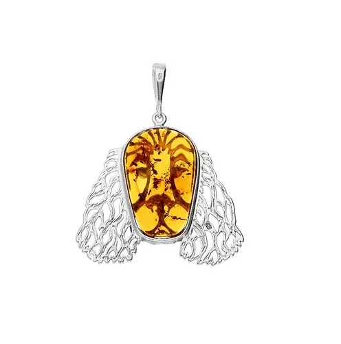 MILENA Cocker Spaniel Dog Amber Necklace