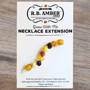 Raw Multi Baltic Amber Jewelry Extender