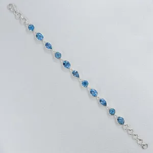 Swiss Blue Topaz Bracelet
